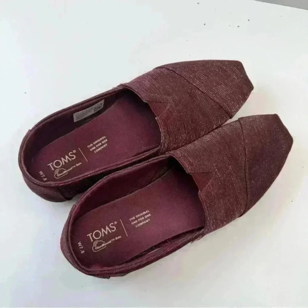 Toms alpargata burgundy